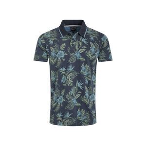 Weird Fish Mens Sarat Printed Polo Shirt / Navy